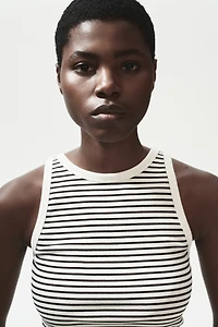 Ribbed Cotton Tank Top