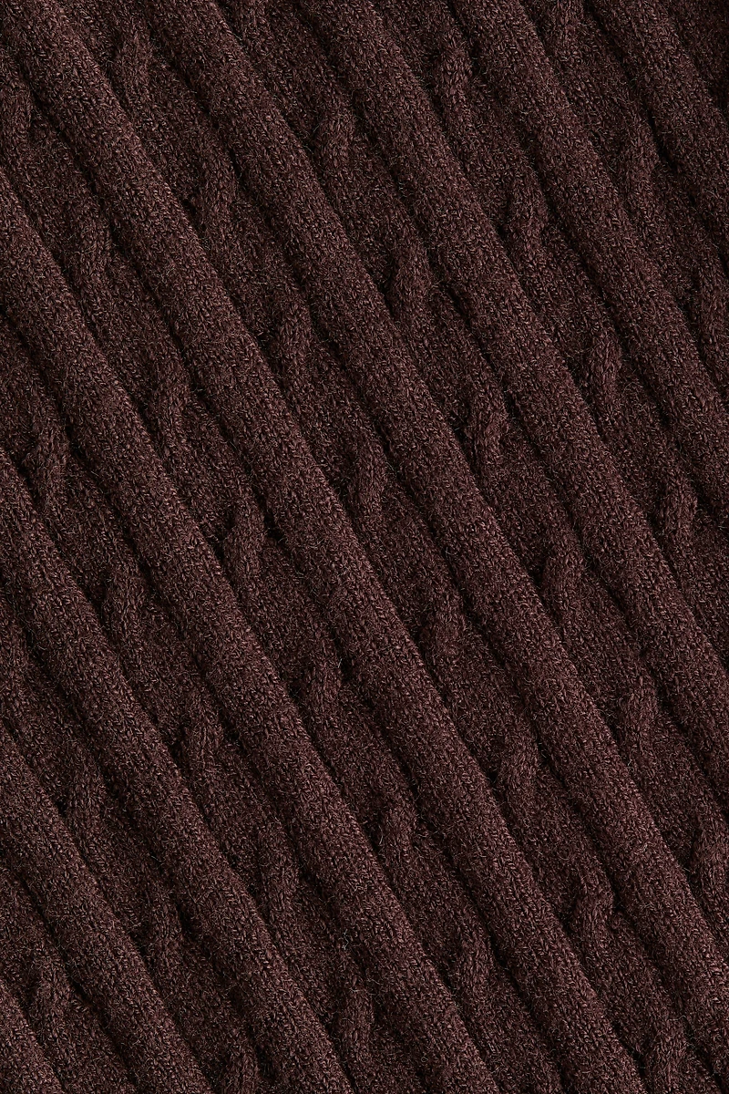 Flared Cable-Knit Leggings