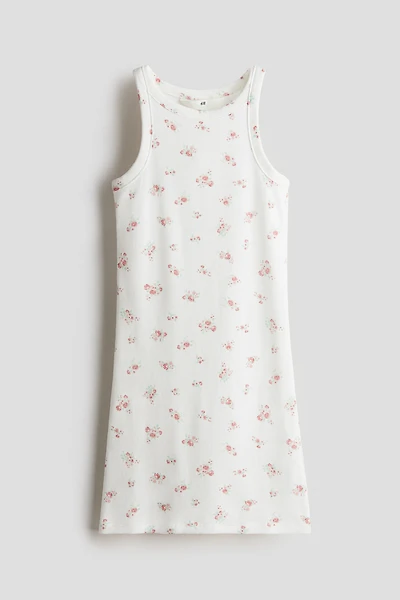 Ribbed Cotton Dress