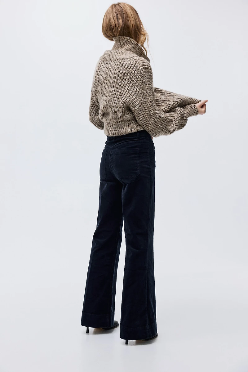 Flared Corduroy Pants