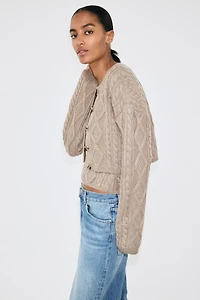 Cable-Knit Cardigan