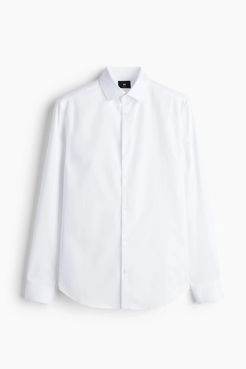 Chemise près du corps en coton