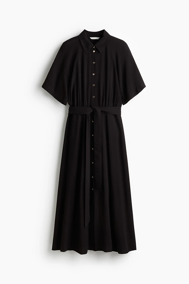 Tie-belt Shirt Dress