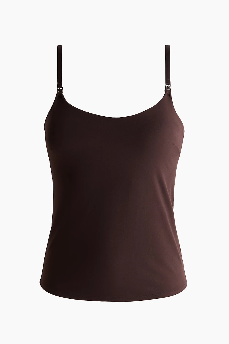 MAMA Padded-Cup Nursing Camisole Top