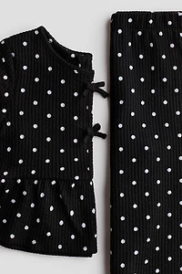 2-Piece Textured Jersey Set