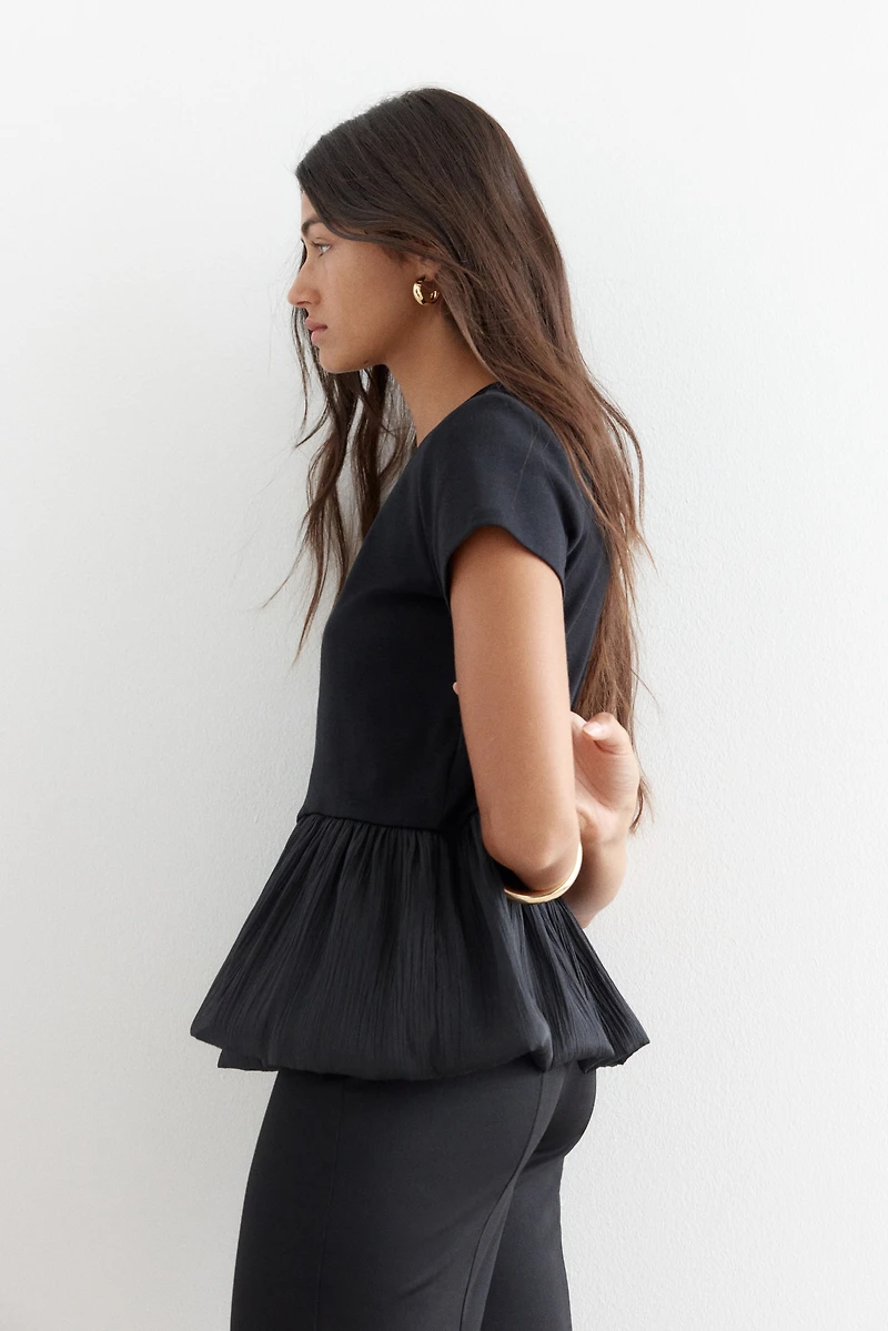 Bubble-Hem Top