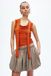 Top with Scarf Collar