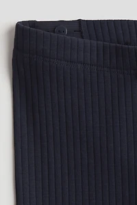 Ribbed Cotton Leggings