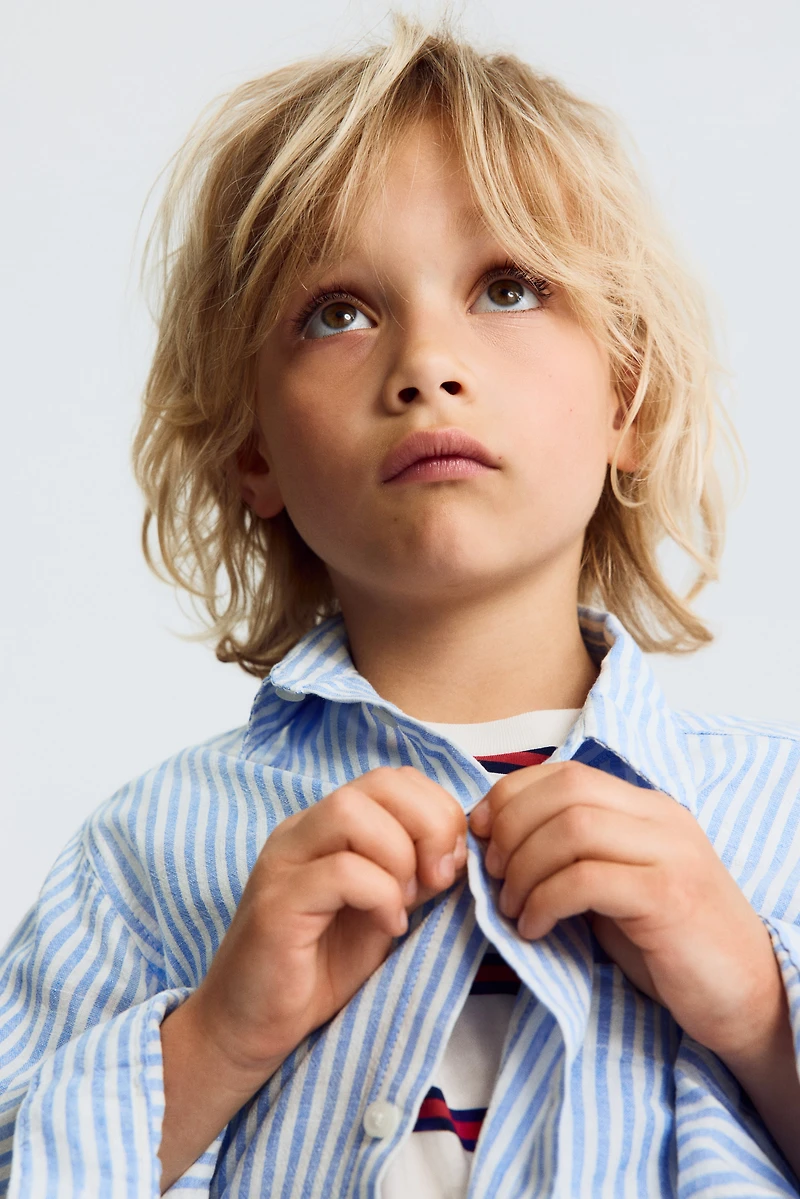 Linen-Blend Shirt