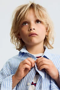Linen-Blend Shirt