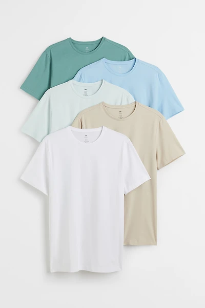 5-pack Slim Fit T-shirts
