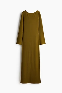 Textured-Knit Maxi Dress