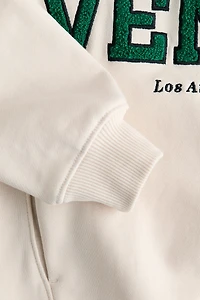 Embroidered-Detail Hoodie