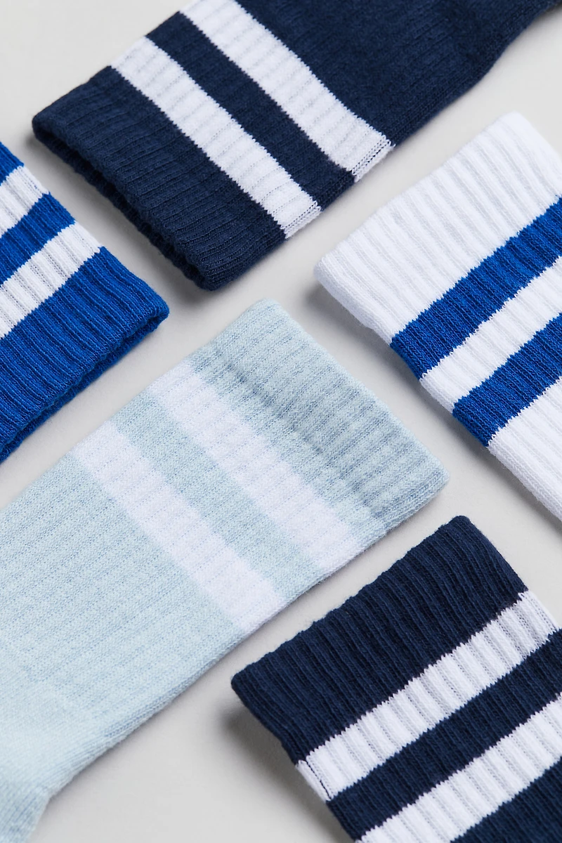 5-pack Ribbed Terry Socks