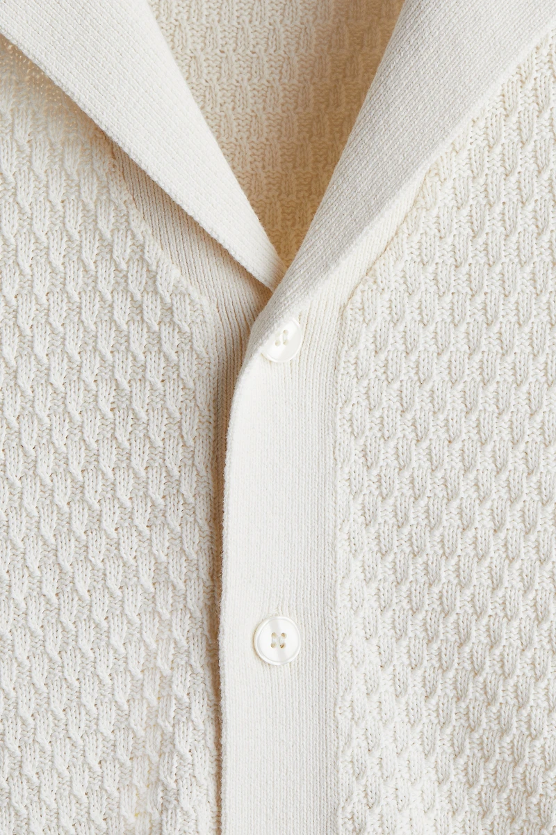 Regular-Fit Textured-Knit Resort Shirt