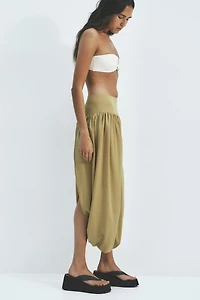 Bubble-Hem Tulip Skirt