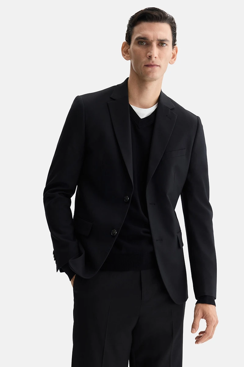 Regular-Fit Single-Breasted Jacket