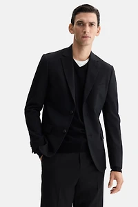 Regular-Fit Single-Breasted Jacket