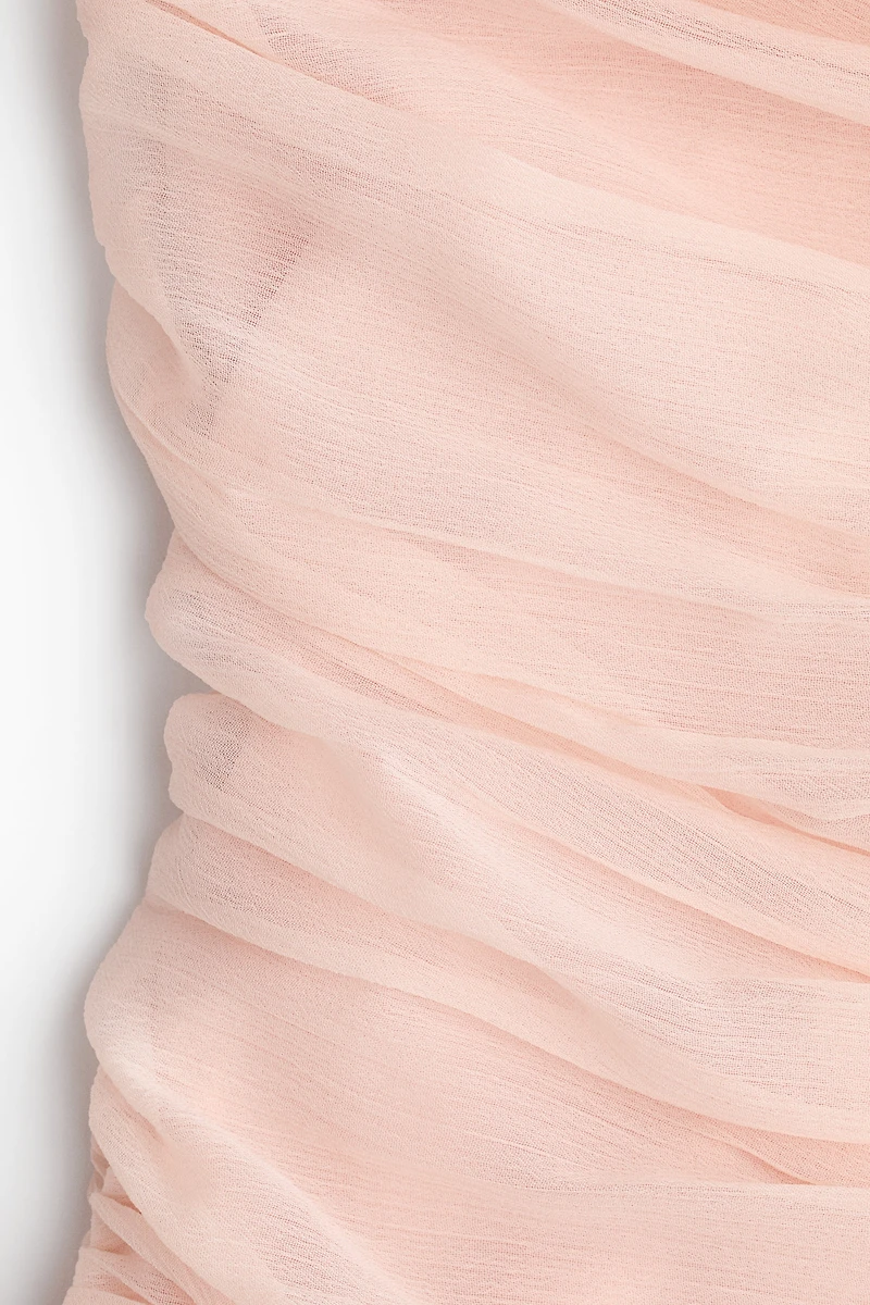 Draped Chiffon Strappy Dress