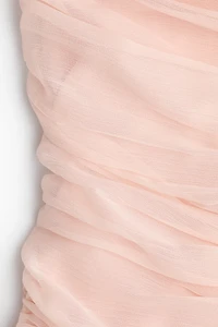 Draped Chiffon Strappy Dress