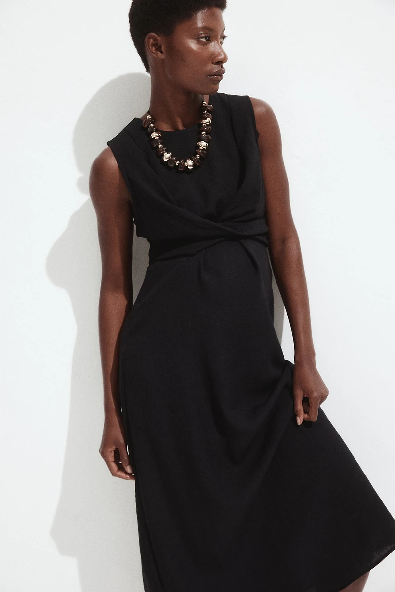 MAMA Nursing Dress with Ties at Back