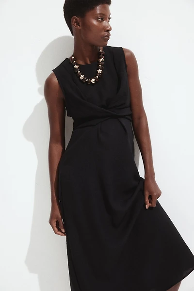 MAMA Nursing Dress with Ties at Back
