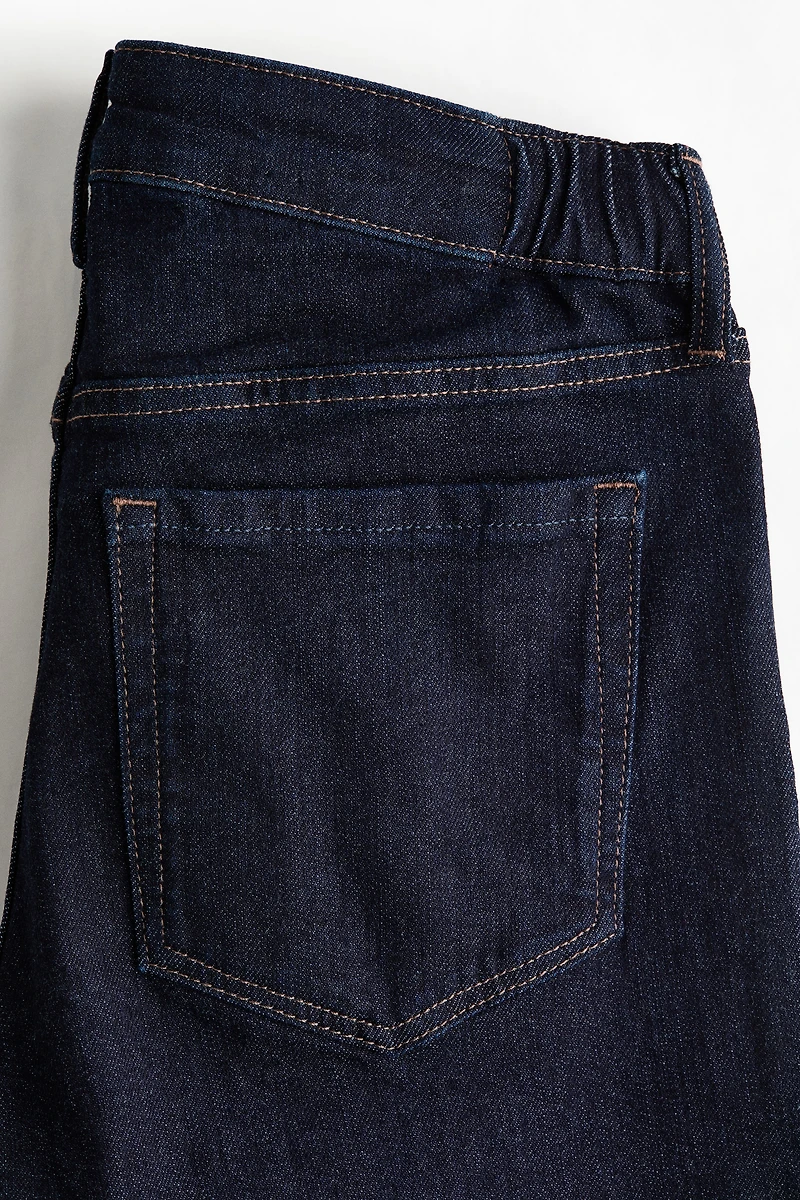 MAMA Wide Low Waist Ankle Jeans