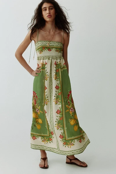 Robe avec bretelles à nouer