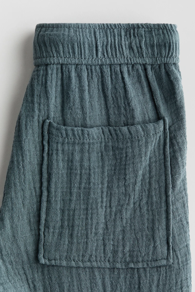 Pantalon à cordon en mousseline