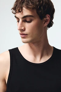 Slim-Fit Ribbed Tank Top