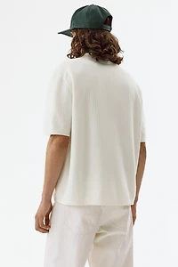 Regular-Fit Textured-Knit Shirt