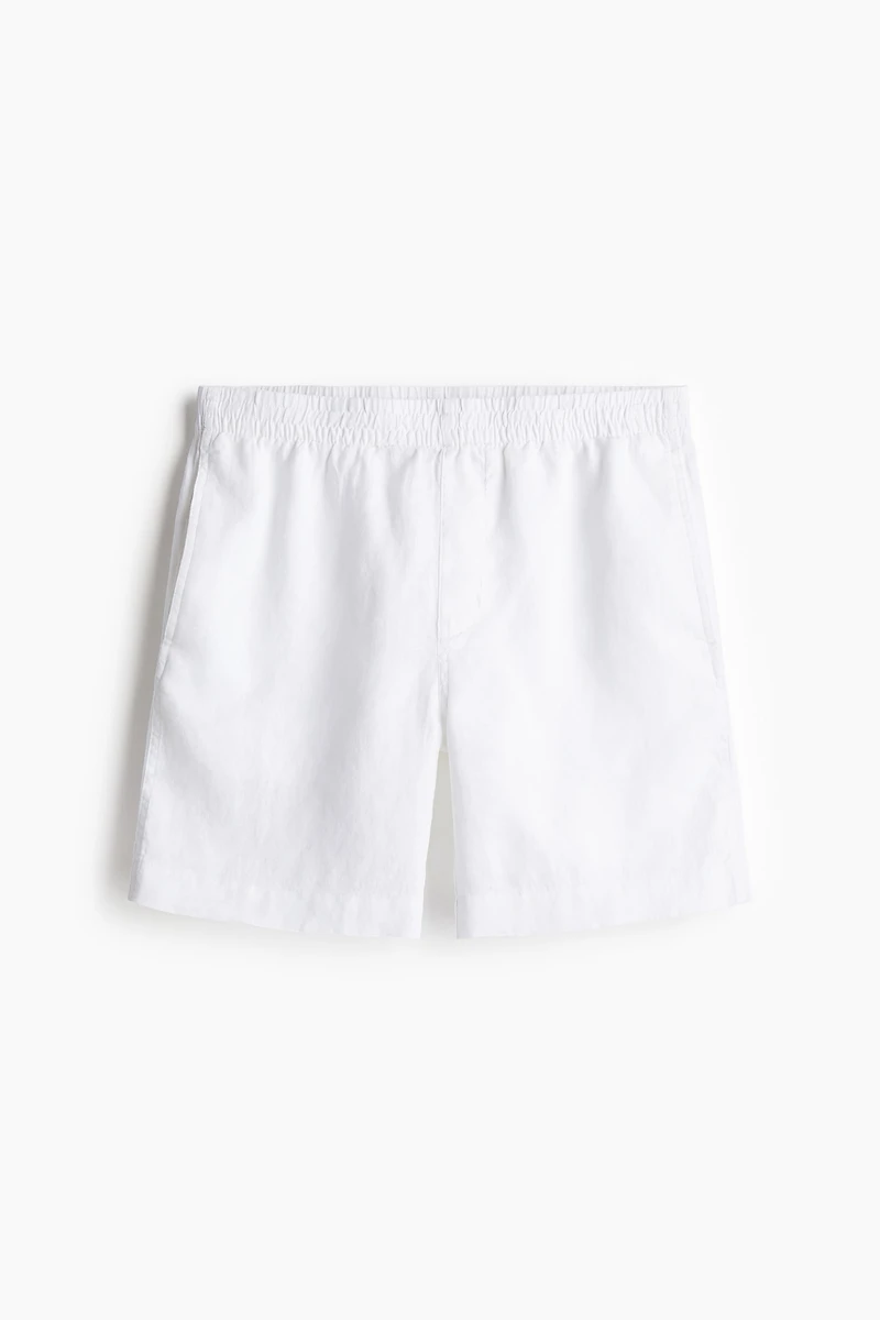 Short Coupe Classique en lin