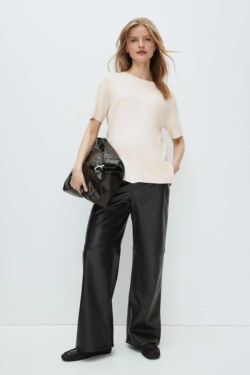 MAMA Fine-Knit T-Shirt