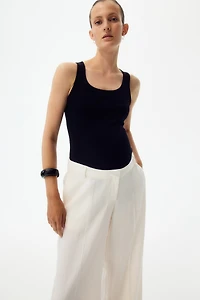 Pantalon habillé MAMA à jambes larges