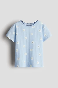 Pointelle Jersey Top