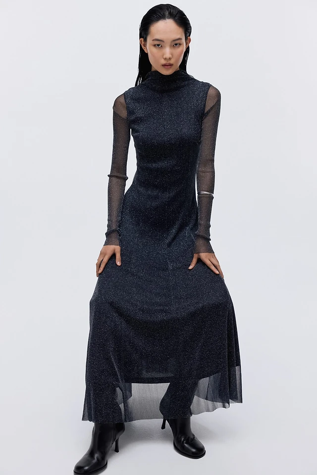 scoop flared ponte maxi dress Designer A-Line Chiffon Mother of The Bride Dress One Shoulder Sleeveless Bridesmaid Dresses With Appliques Split main image 0