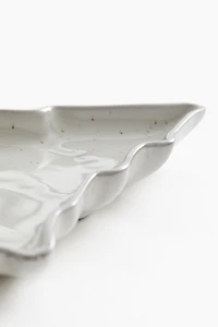 Plat de service en grès cérame