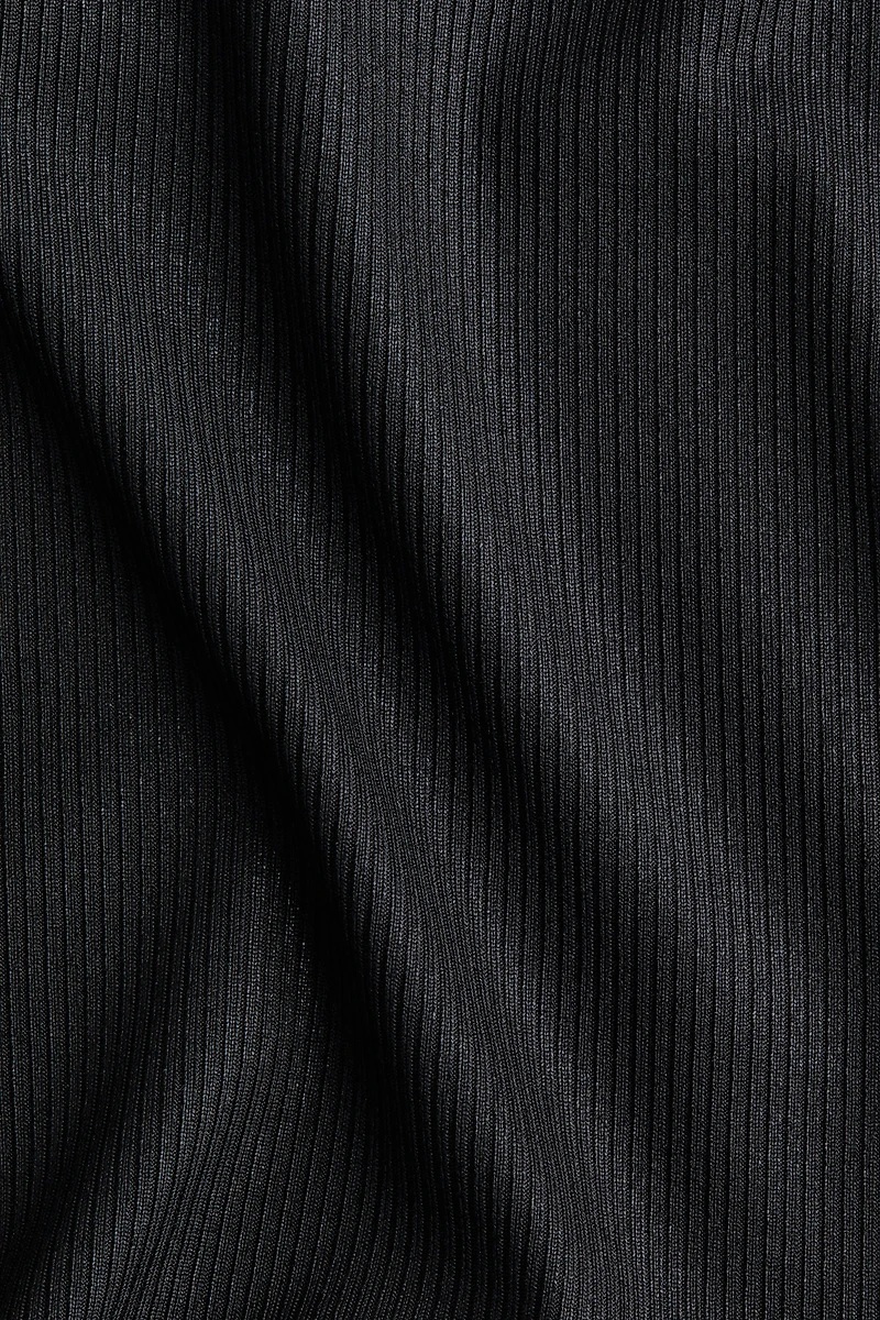 Ribbed One-Shoulder Top