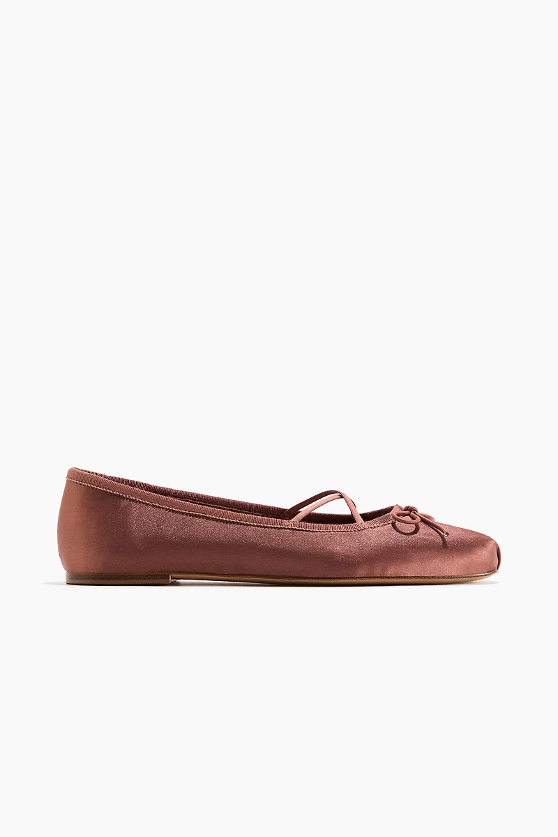 Satin Ballet Flats