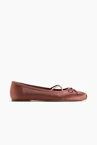 Satin Ballet Flats