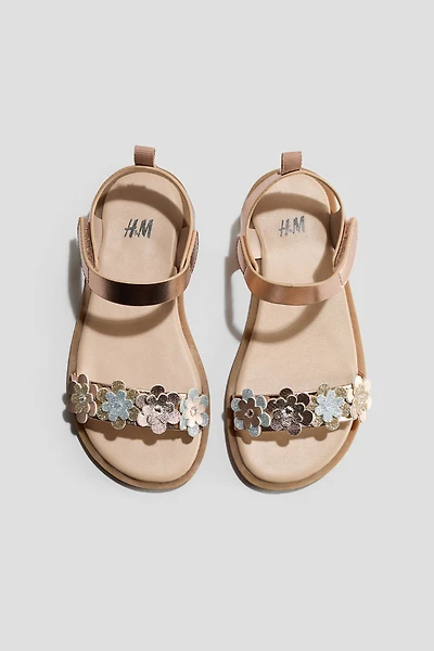 Appliquéd Sandals