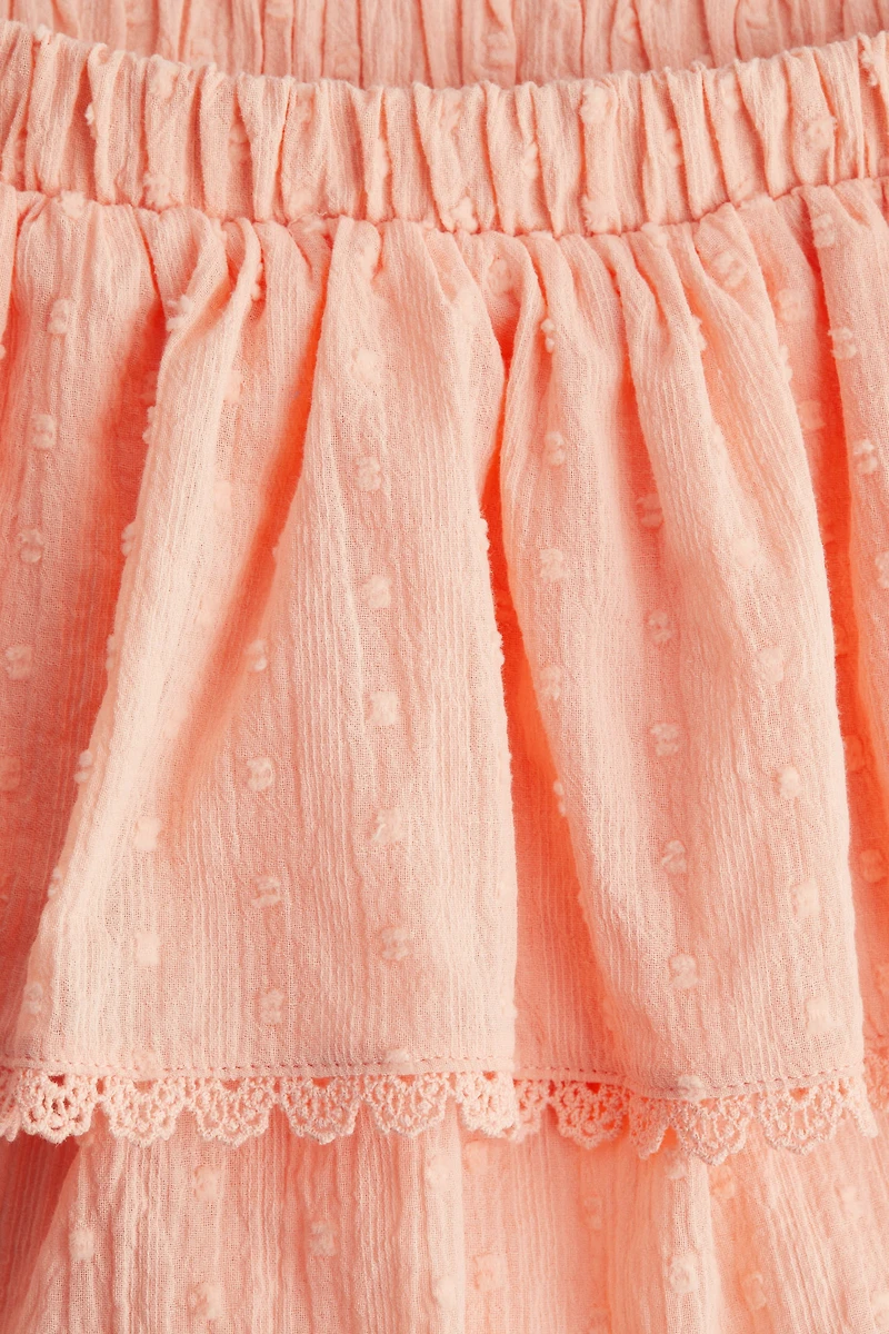 Tiered Cotton Skort
