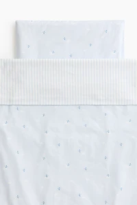 Patterned Cotton Crib Duvet Cover Set