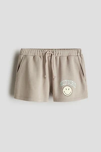 Sweatshorts with Printed Motif