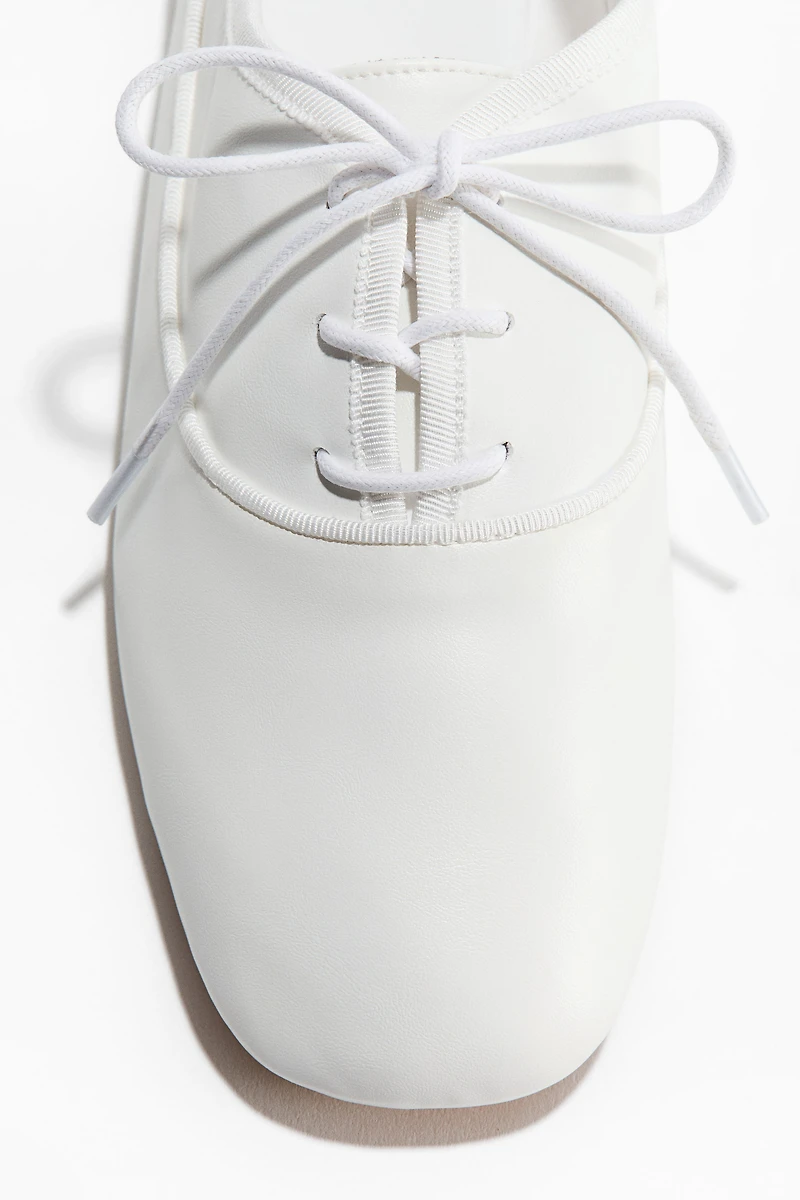 Lace-Up Ballet Flats