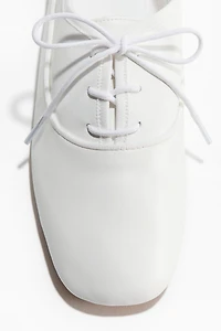 Lace-Up Ballet Flats