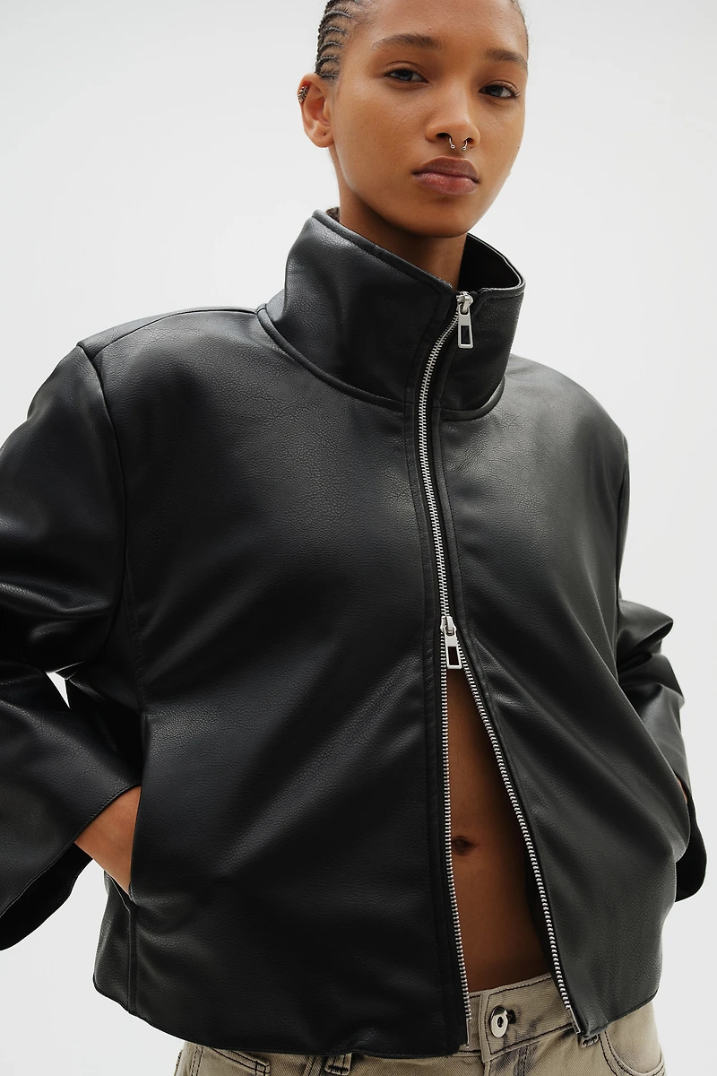 Veste en tissu enduit