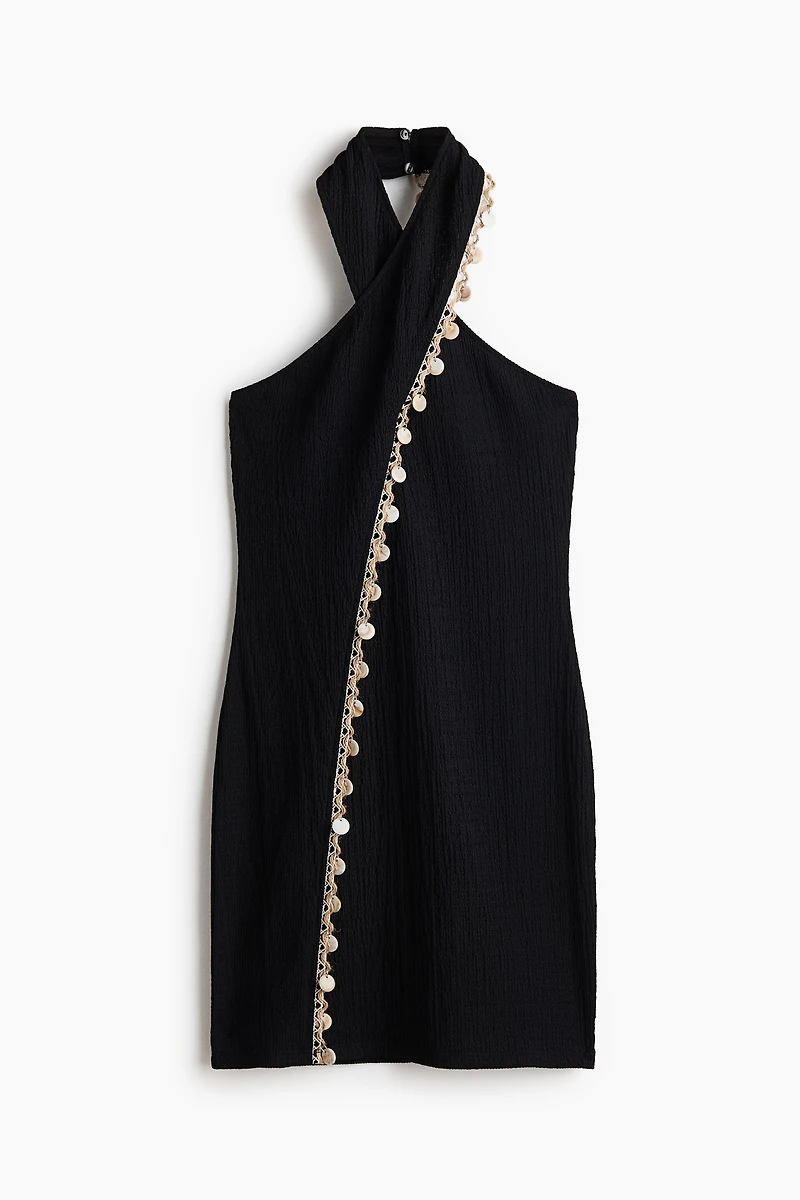 Embellished Halterneck Dress