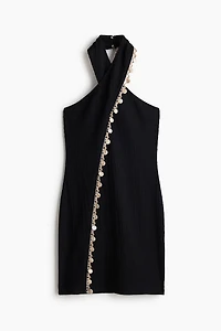 Embellished Halterneck Dress