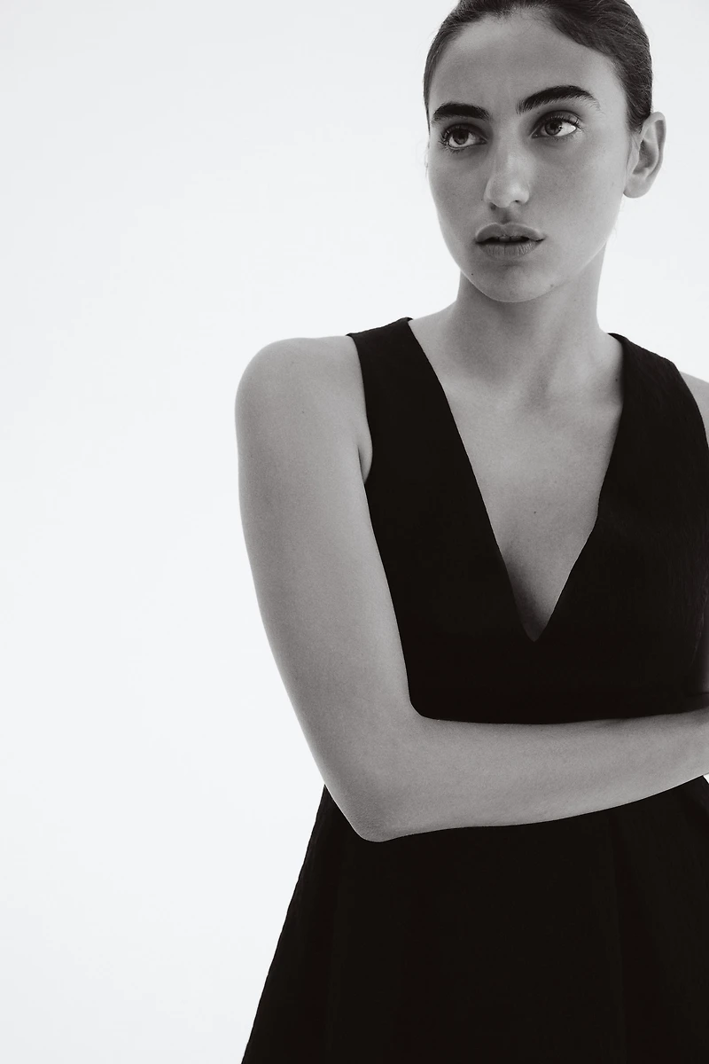 Dress with Flared Skirt